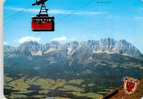 AK / Ansichtskarte Seilbahn Kitzbueheler Horn Wilder Kaiser  Kat. Bahnen