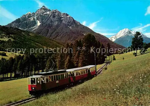 AK / Ansichtskarte Eisenbahn Stubaital Stubaitalbahn Serles Habicht  Kat. Eisenbahn