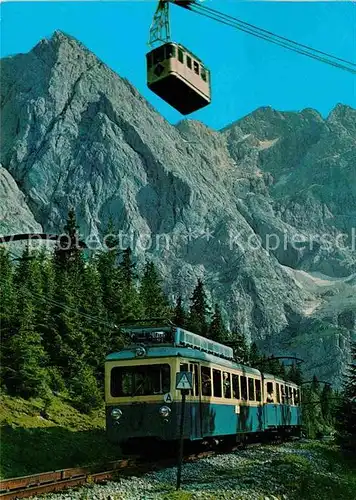 AK / Ansichtskarte Zahnradbahn Seilbahn Bayerische Zugspitzbahn Zugspitzgipfel  Kat. Bergbahn