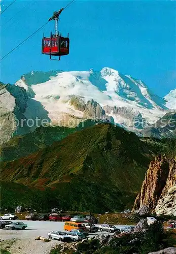 AK / Ansichtskarte Seilbahn Dolomiti Passo Falzarego Col di Lana Marmolada  Kat. Bahnen
