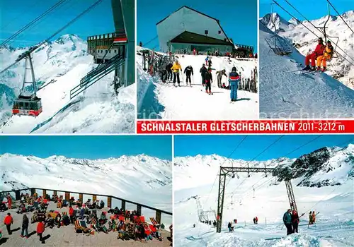 AK / Ansichtskarte Seilbahn Schnalstal Gletscherbahnen Sessellift Skilift Kat. Bahnen