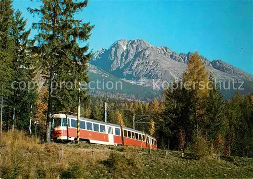 AK / Ansichtskarte Eisenbahn Jesen vo Vysokych Tatrach Kat. Eisenbahn