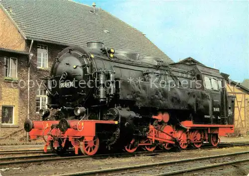 AK / Ansichtskarte Lokomotive Gueterzugtenderlokomotive 956676 Verkehrsmuseum Dresden Kat. Eisenbahn