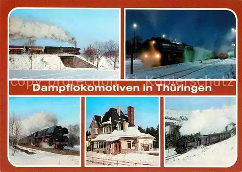AK / Ansichtskarte Lokomotive Dampflokomotiven Triptis Bahnhof Weida Bahnhof Ernstthal  Kat. Eisenbahn