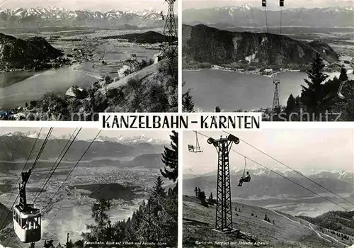 AK / Ansichtskarte Seilbahn Sessellift Kanzelbahn Villach Julische Alpen  Kat. Bahnen