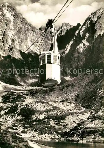 AK / Ansichtskarte Seilbahn Vysoke Tatry Skalnate Pleso Lomnicky Stit  Kat. Bahnen