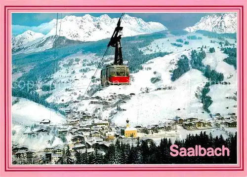 AK / Ansichtskarte Seilbahn Schattberg Saalbach Salzburger Land  Kat. Bahnen