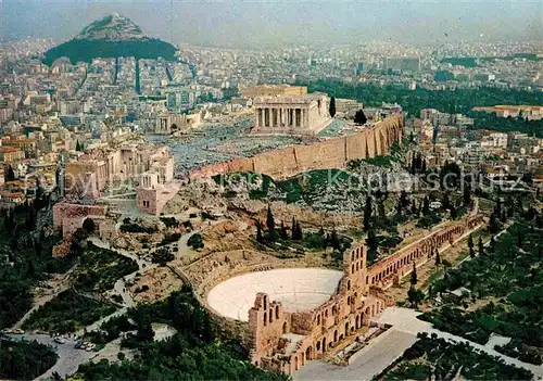 AK / Ansichtskarte Athen Griechenland Akropolis Fliegeraufnahme Kat. 