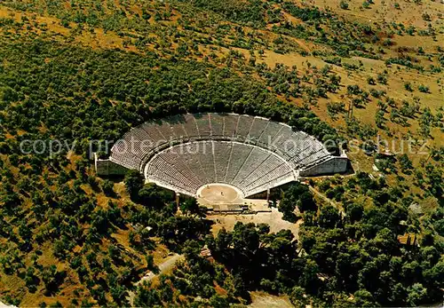 AK / Ansichtskarte Epidauros Das alte Theater Fliegeraufnahme Kat. Epidavros Peloppones