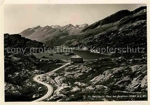 AK / Ansichtskarte San Bernardino GR Pass mit Berghaus Kat. Mesocco