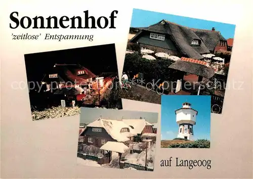 AK / Ansichtskarte Langeoog Nordseebad Sonnenhof Turm Kat. Langeoog