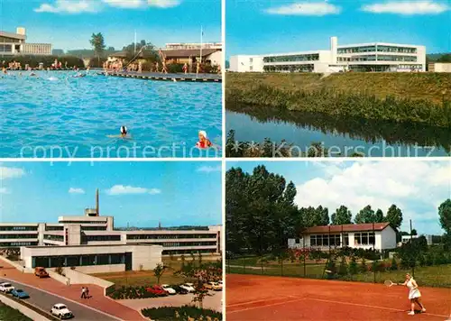 AK / Ansichtskarte Loehne Gymnasium Tennisplatz August Griese Schule Kat. Loehne