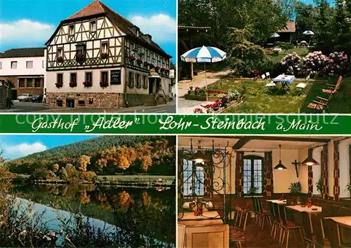 AK / Ansichtskarte Steinbach Lohr Main Gasthof Adler Kat. Lohr a.Main