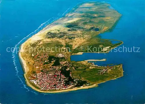 AK / Ansichtskarte Norderney Nordseebad Luftaufnahme aus etwa 2500 m Hoehe Nordseeinsel Kat. Norderney