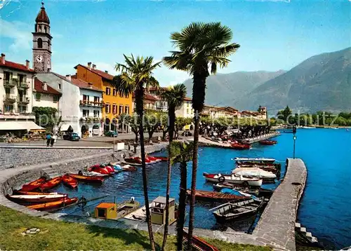 AK / Ansichtskarte Ascona TI Scorcio panoramico Uferstrasse Hafen / Ascona /Bz. Locarno