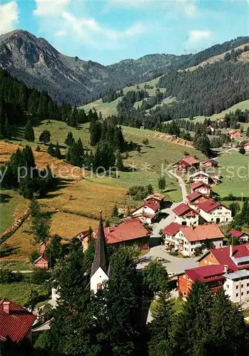 AK / Ansichtskarte Unterjoch Panorama mit Spiesser Allgaeuer Alpen Kat. Bad Hindelang