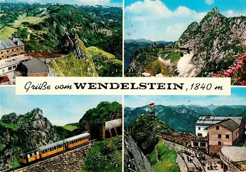 AK / Ansichtskarte Bayrischzell Wendelstein Berghaus Bergbahn Gipfel Bayerische Alpen Kat. Bayrischzell