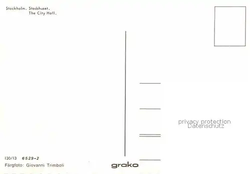AK / Ansichtskarte Stockholm Stadshuset Kat. Stockholm