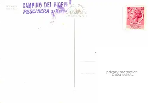 AK / Ansichtskarte Peschiera Lago di Garda Camping dei Pioppi
