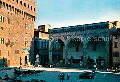 AK / Ansichtskarte Firenze Toscana Piazza Signoria e Loggia dell Orcagna Kat. Firenze