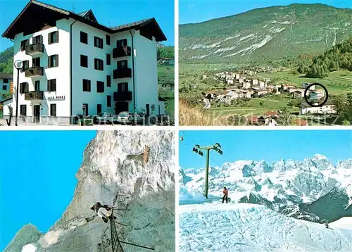 AK / Ansichtskarte Cavedago Hotel Alle Rose Bergsteiger Skilift Wintersportplatz Dolomiten Kat. Cavedago