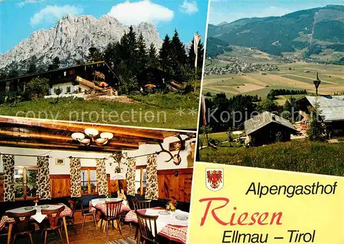 AK / Ansichtskarte Ellmau Tirol Alpengasthof Riesen am Wilden Kaiser Kat. Ellmau