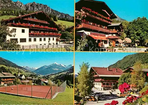 AK / Ansichtskarte Alpbach Hotel Zur Post Tennisplaetze Alpenblick Kat. Alpbach