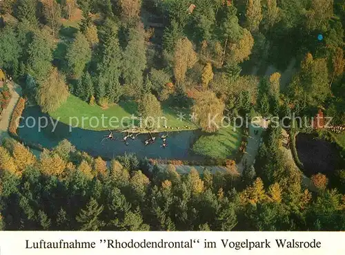 AK / Ansichtskarte Walsrode Lueneburger Heide Fliegeraufnahme Rhododendrontal Kat. Walsrode