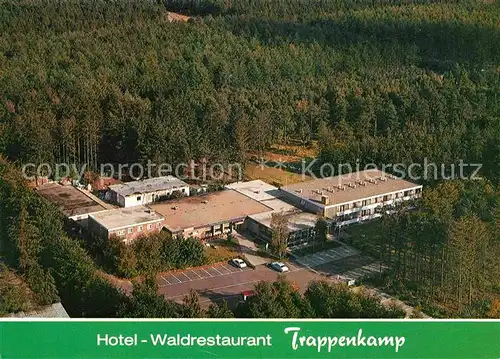 AK / Ansichtskarte Trappenkamp Fliegeraufnahme Hotel Restaurant  Kat. Trappenkamp