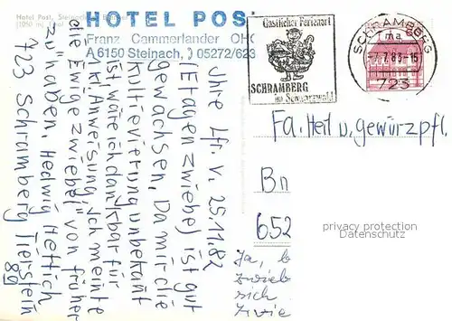 AK / Ansichtskarte Steinach Tirol Hotel Post Kat. Oesterreich