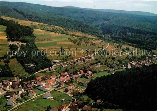 AK / Ansichtskarte Mespelbrunn Fliegeraufnahme Kat. Mespelbrunn