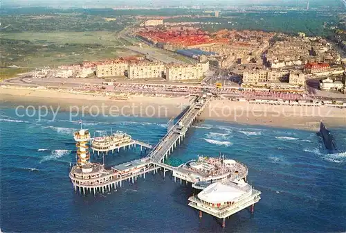 AK / Ansichtskarte Scheveningen Seebruecke Fliegeraufnahme Kat. Scheveningen