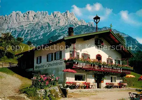 AK / Ansichtskarte Ellmau Tirol Alpengasthof Wochenbrunn am Wilden Kaiser Kat. Ellmau