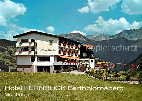 AK / Ansichtskarte Bartholomaeberg Vorarlberg Hotel Fernblick Kat. Bartholomaeberg