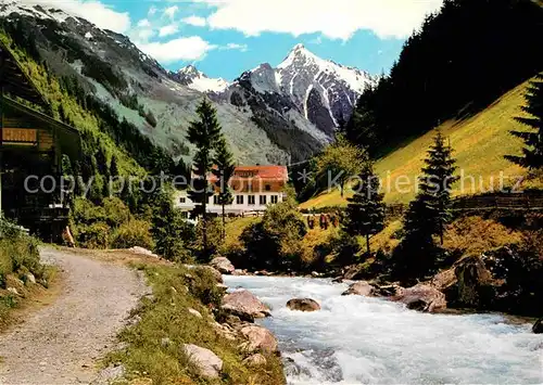 AK / Ansichtskarte Zillertal Tirol Gasthof Pension Zillergrund mit Brandbergkolm