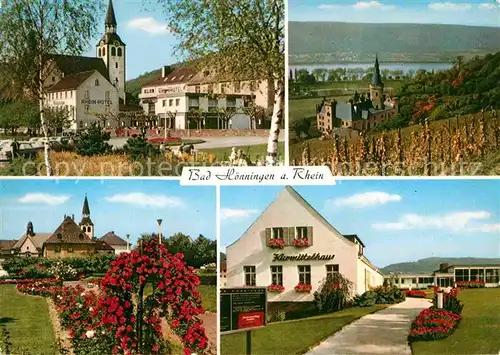 AK / Ansichtskarte Bad Hoenningen Kirche Rheinpartie Kurmittelhaus Kat. Bad Hoenningen
