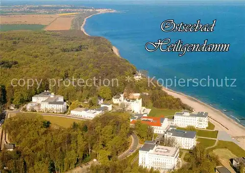 AK / Ansichtskarte Heiligendamm Ostseebad Fliegeraufnahme mit Strand Kat. Bad Doberan