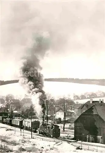 AK / Ansichtskarte Lokomotive 991791 5 Gueterzug Neudorf Erzgebirge Kat. Eisenbahn