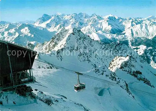 AK / Ansichtskarte Seilbahn Mont Fort Mont Blanc  Kat. Bahnen