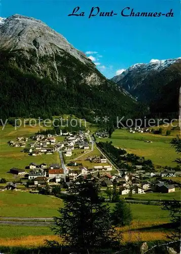 AK / Ansichtskarte La Punt Chamues gegen Val Chamuera