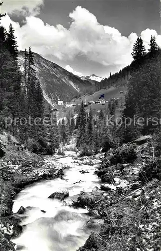 AK / Ansichtskarte Monstein Davos Gebirgsbach Walserdorf Alpen Kat. Davos Monstein