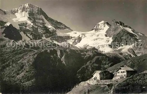 AK / Ansichtskarte Stechelberg Berghotel Obersteinberg Lauterbrunnental Breithorn Tschingelhorn Berner Alpen Kat. Stechelberg