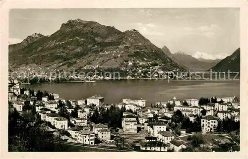 AK / Ansichtskarte Paradiso Lago di Lugano Panorama Luganersee und Monte Bre Alpen Kat. Paradiso