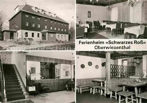 AK / Ansichtskarte Oberwiesenthal Erzgebirge Ferienheim Schwarzes Ross Kat. Oberwiesenthal