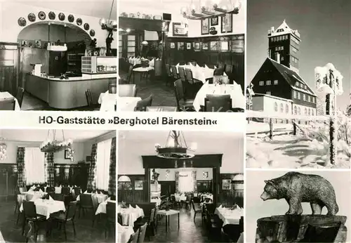 AK / Ansichtskarte Baerenstein Annaberg Buchholz Restaurant Berghotel Baerenstein  Kat. Baerenstein