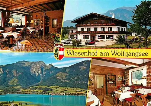 AK / Ansichtskarte Wolfgangsee Gasthof Cafe Wiesenhof Kat. Oesterreich