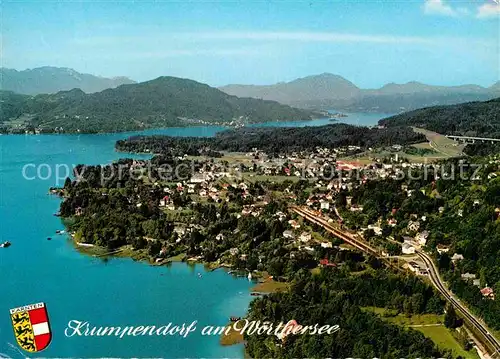 AK / Ansichtskarte Krumpendorf Woerthersee Luftaufnahme