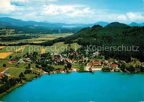 AK / Ansichtskarte Egg Faakersee Luftaufnahme Kat. Villach Kaernten