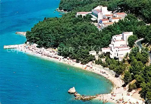 AK / Ansichtskarte Brela Hotel Berulia Fliegeraufnahme mit Strand Kat. Kroatien