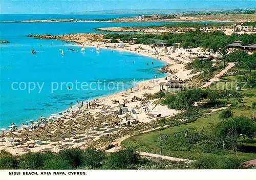 AK / Ansichtskarte Ayia Napa Agia Napa Fliegeraufnahme Nissi Beach Kat. Zypern cyprus